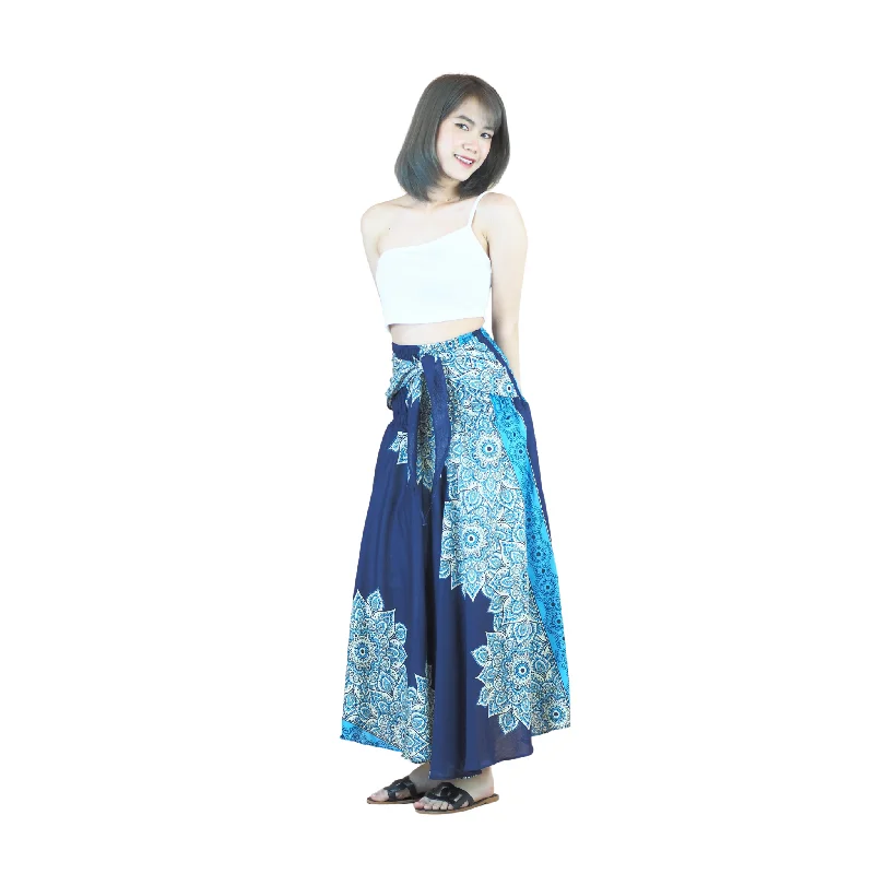 Muscari Mandala Women's Bohemian Skirt in Navy Blue SK0033 020263 03 linen skirt natural