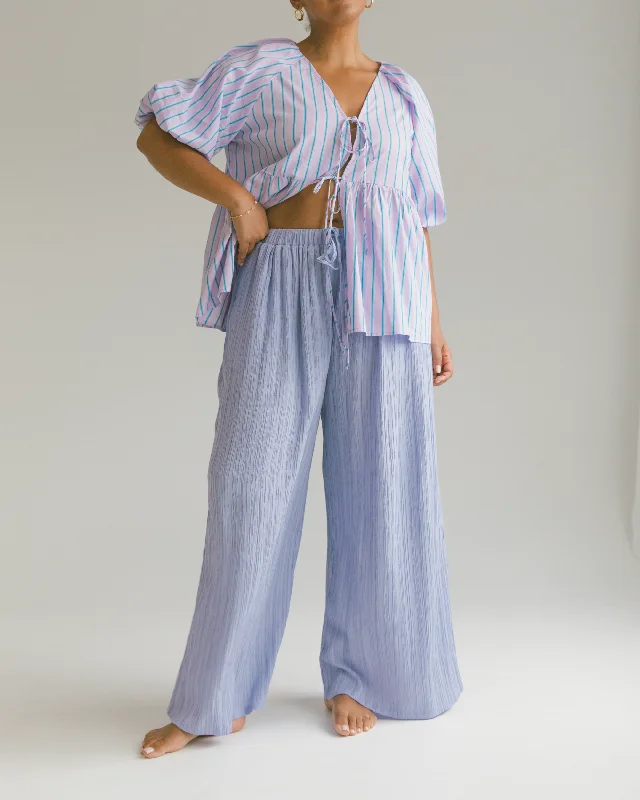 Posey Pants | Purple Crepe Elegant Trouser Pants