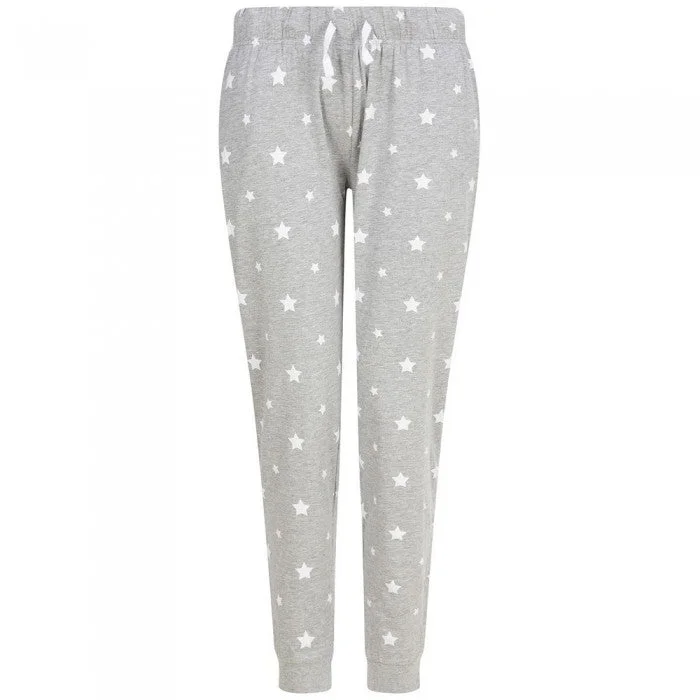 SF Womens/Ladies Stars Lounge Pants Casual Drawstring Pants