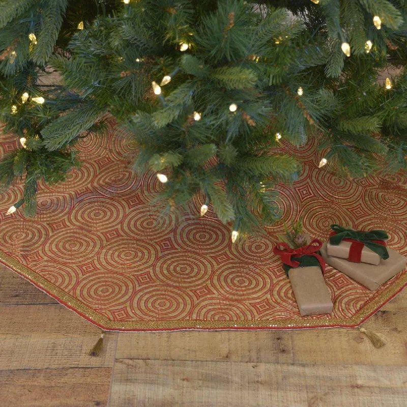 Soleil Christmas Tree Skirt 55 VHC Brands lace skirt romantic