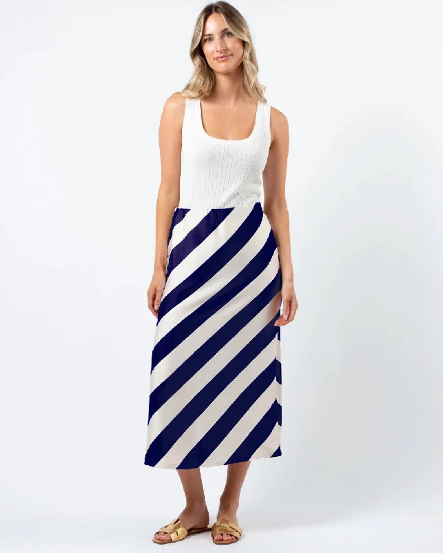 Stella and Gemma Erin Skirt Navy White Stripe mini skirt trendy