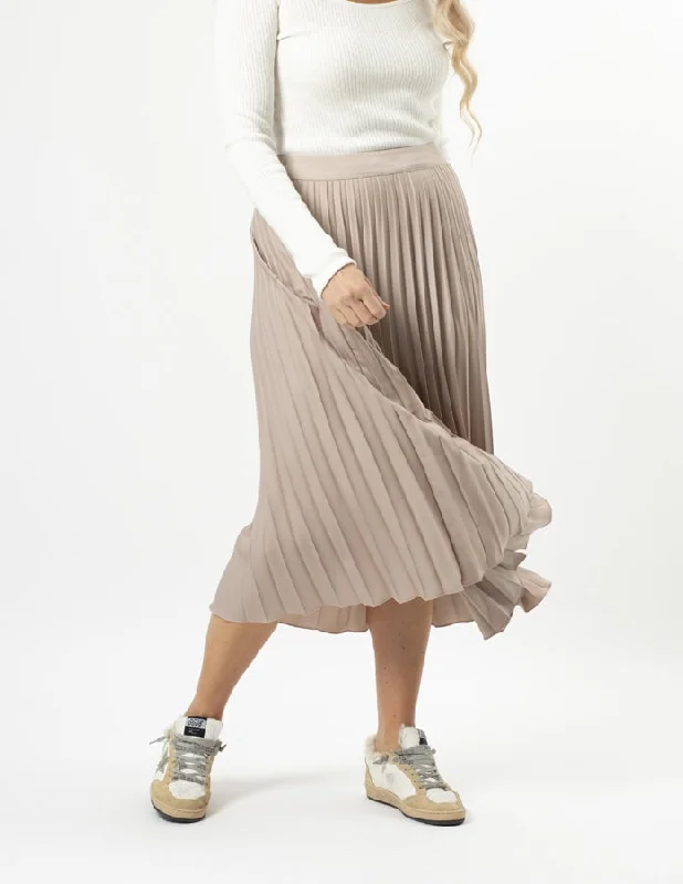 Stella & Gemma Brigette Skirt - Oyster denim skirt classic