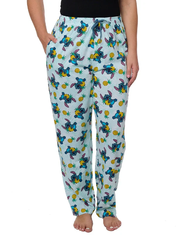 Women's Disney Stitch Pajama Pants Lounge Wear Hawaii Classic Stretch Pants