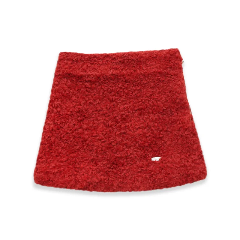 Teddy Skirt in Red wrap skirt elegant