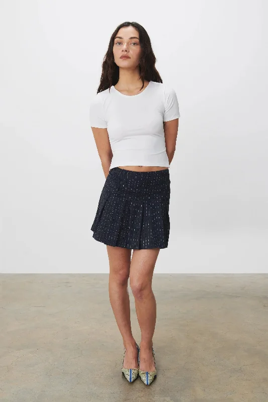 The Ryder Skirt, Ink linen skirt natural