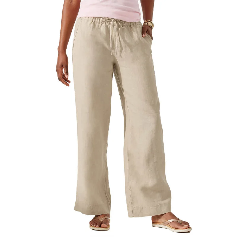 Tommy Bahama Women's Two Palms Straigh High Rise Easy Linen Pants - Natural* Elegant Wool Trousers Tommy Bahama Women's Two Palms Straigh High Rise Easy Linen Pants - Natural* Elegant Wool Trousers
