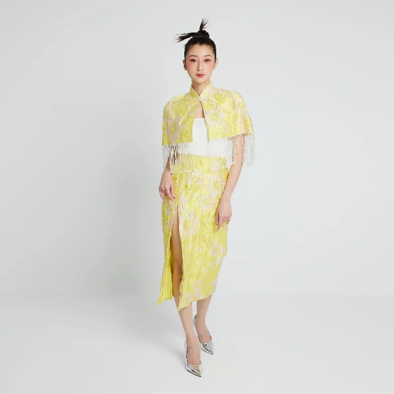 Xue Ke Slit Skirt **PRE-ORDER** linen skirt airy