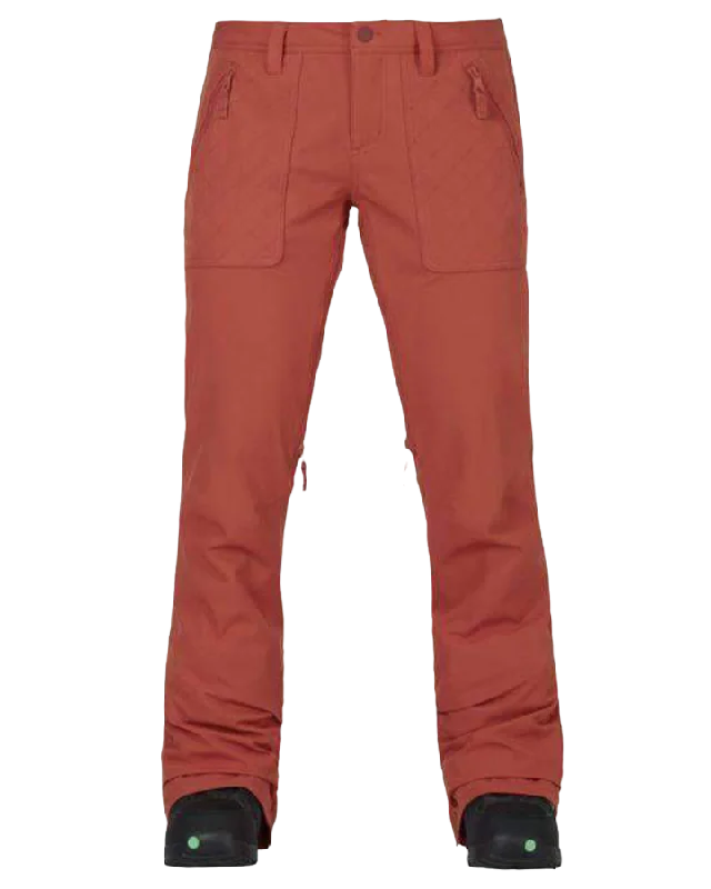 Womens Burton Vida Pant - Persimmon (S) High-Waist Jogger Pants
