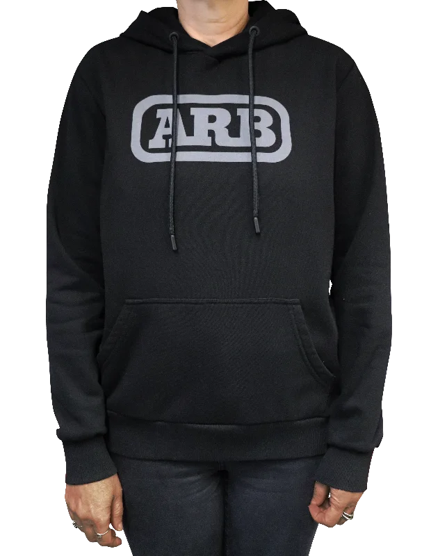 ARB Core Mid-Weight Hoodie - BLACK - Women's Hoodie with Elastic Cuffs Stretchable Comfortable