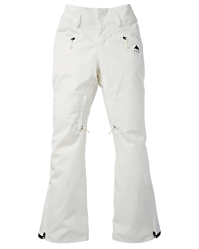 Burton Women's Marcy High Rise Stretch 2L Snow Pants - Stout White Modern Skinny Pants