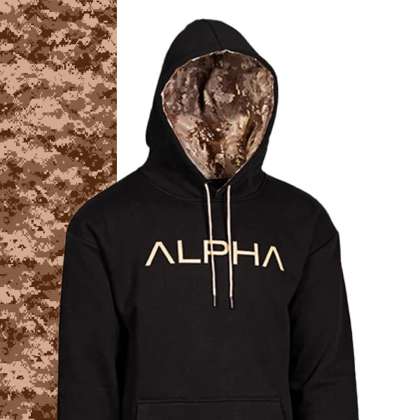 CLASSIC LINED HOODIE | DESERT DIGI CAMO | AD Cotton Hoodie Fleece Lining Warmth