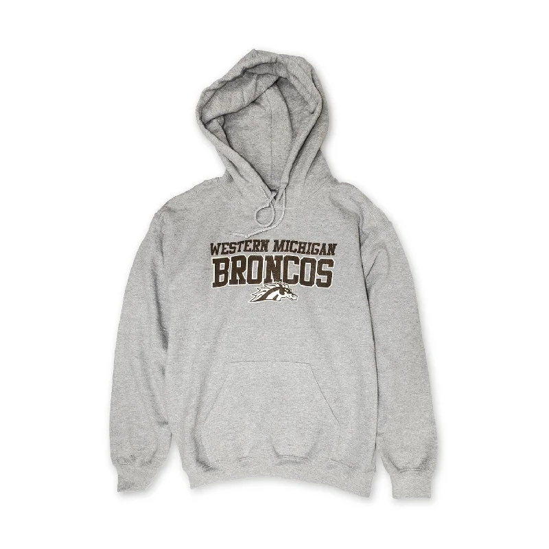 Western Michigan Broncos Hoodie Zip Hoodie Drawstring Kangaroo Pocket