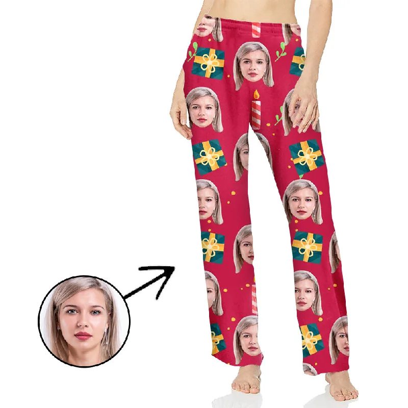 Custom Photo Pajamas Pants For Women Christmas Gift For You Stylish Harem Pants