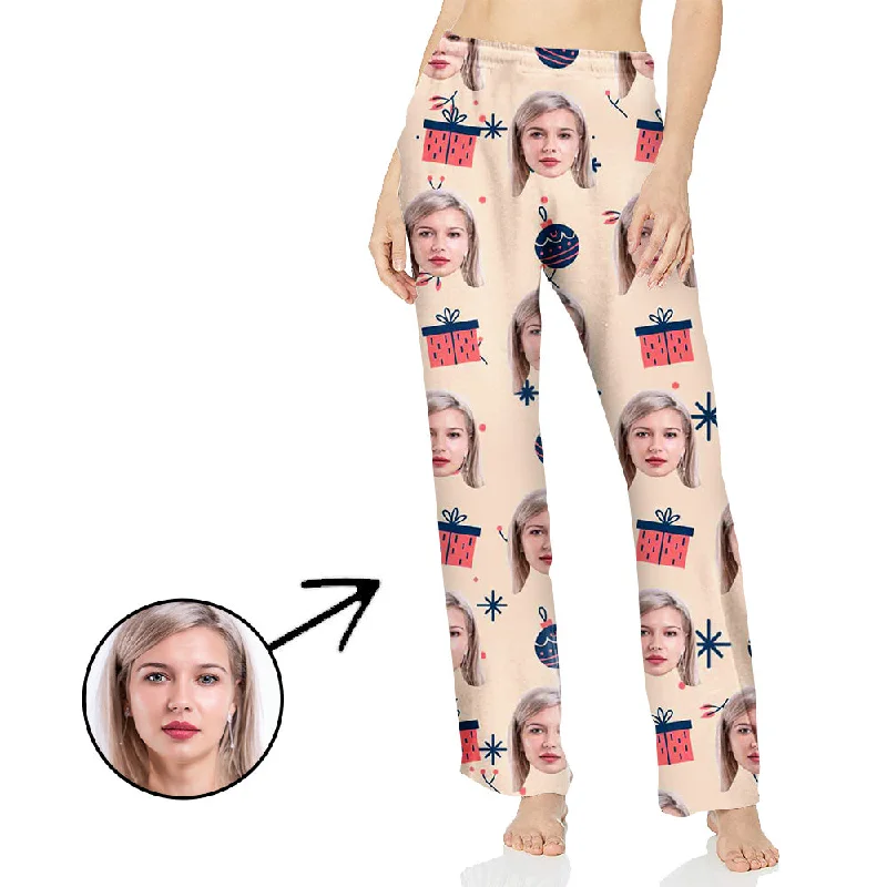 Custom Photo Pajamas Pants For Women Christmas Gifts For My Loved One Comfy High-Waist Jeans Custom Photo Pajamas Pants For Women Christmas Gifts For My Loved One Comfy High-Waist Jeans