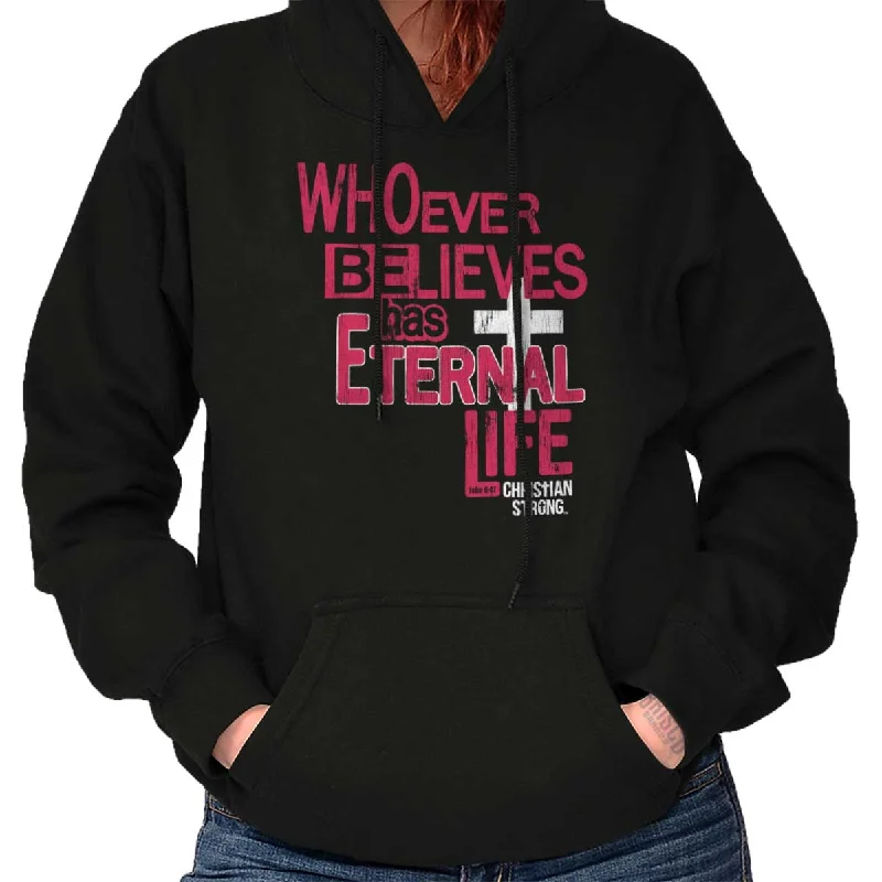 Eternal Life Hoodie Hoodie with Back Slit Movement Comfort