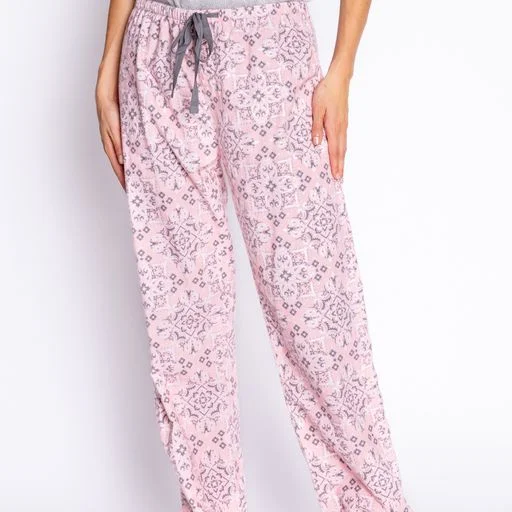 Flannel PJ Pant High-Waist Trousers