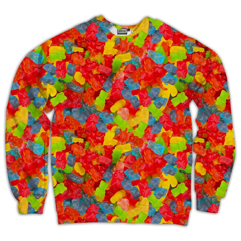 Gummy Bear Unisex Sweatshirt Hoodie with High Neck Warm Protective