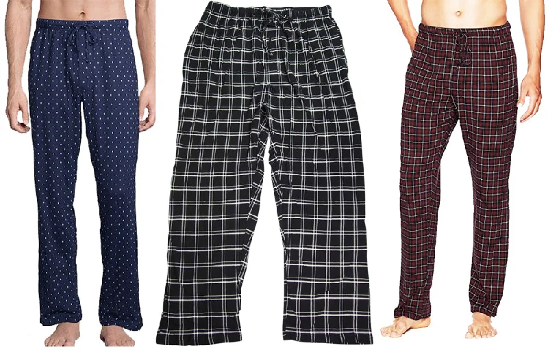 Hanes Men's ComfortSoft Cotton Printed Sleep Lounge Pajama Pants Elegant Trouser Pants