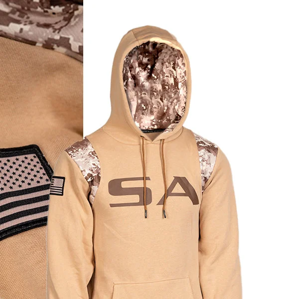 Honor Lined Hoodie | Desert Digi Camo | SA Hoodie with Crew Neck Simple Timeless