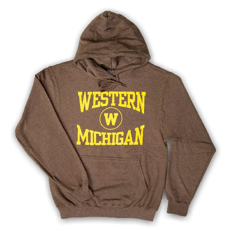 Western Michigan Hoodie Hoodie with Hem Ribbing Snug Secure