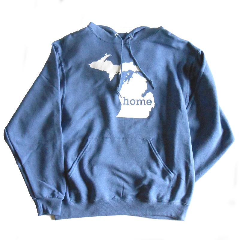 Michigan HOME Hoodie Hoodie with Hem Lace Feminine Delicate