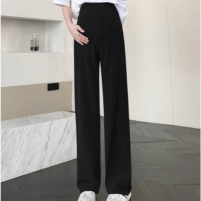 NiDELL: Pregnant Women’s Wide Leg Long Pants for Summer Comfy High-Waist Jeans