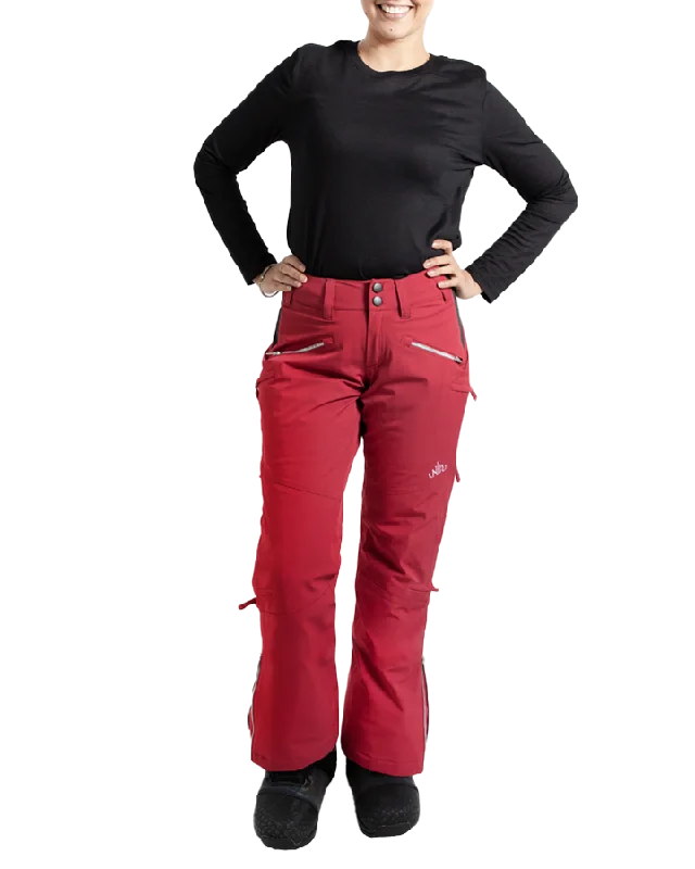 Nobody's Princess Mila Women's Snow Pant Regular - Raspberry Casual Sweatpants Style