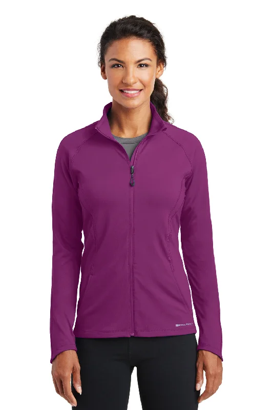 Ogio Womens Endurance Radius Moisture Wicking Full Zip Sweatshirt - Fuel Purple - Closeout Hoodie with Puffed Sleeves Voluminous Trendy