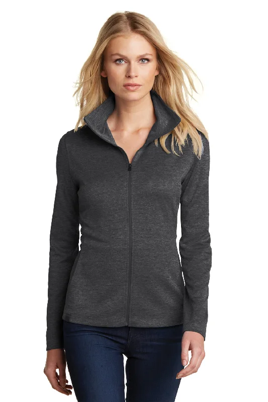 Ogio Womens Pixel Moisture Wicking Full Zip Sweatshirt - Blacktop Hoodie with Turtle Neck Cozy Winter