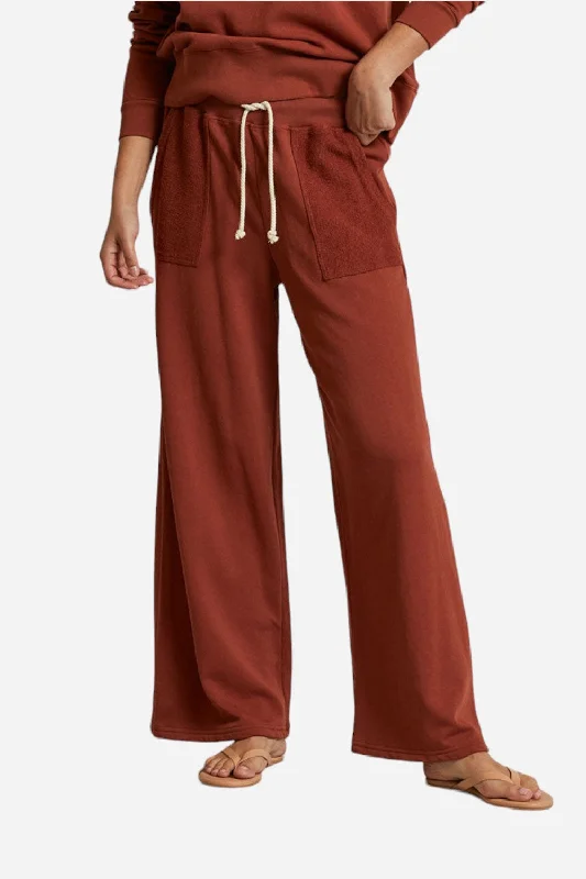 Perfect White Tee Rosanna Reverse Pocket Pants in Russet Formal Stretch Pants