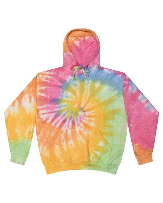 Tie-Dye Unisex Cloud Hooded Sweatshirt CD8600 Hoodie with Thumb Holes Functional Cozy