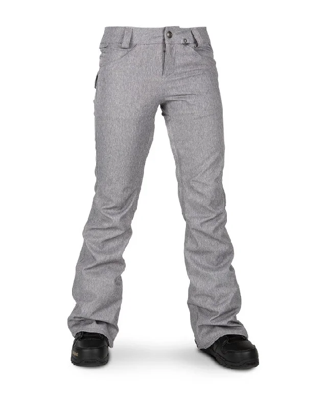 Volcom Womens Species Stretch Pant - Heather Grey - 2021 Casual Wide Pants