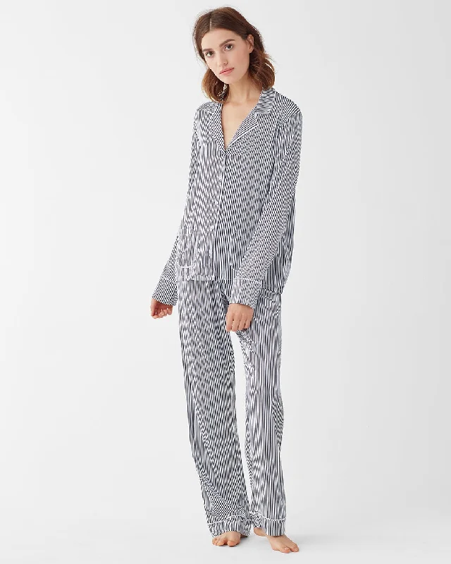 Woven PJ Pant Set Soft Stretch Leggings